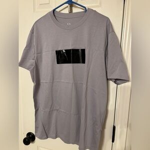 Armani Exchange Gray Short Sleeve Tee